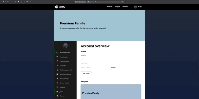 Odstránenie účtu Spotify v Obscurify